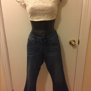 G by Guess cropped and flared jeans